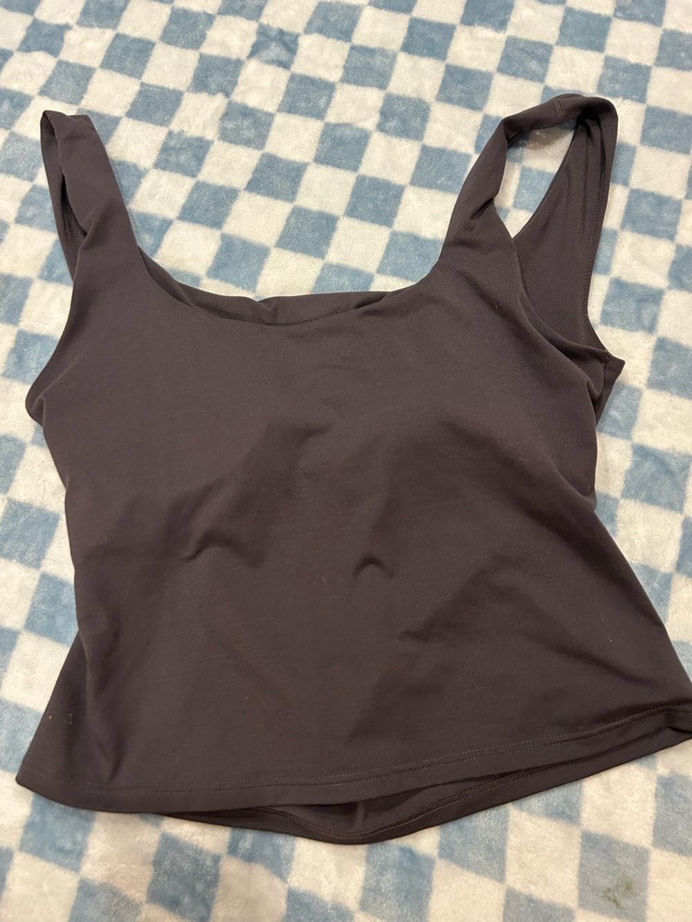 Fabletics Women's dark Gray Athletic Tank Top - Sleeveless Scoop Neck